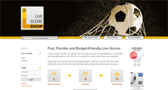 Desktop Screenshot of livescoreshop.com
